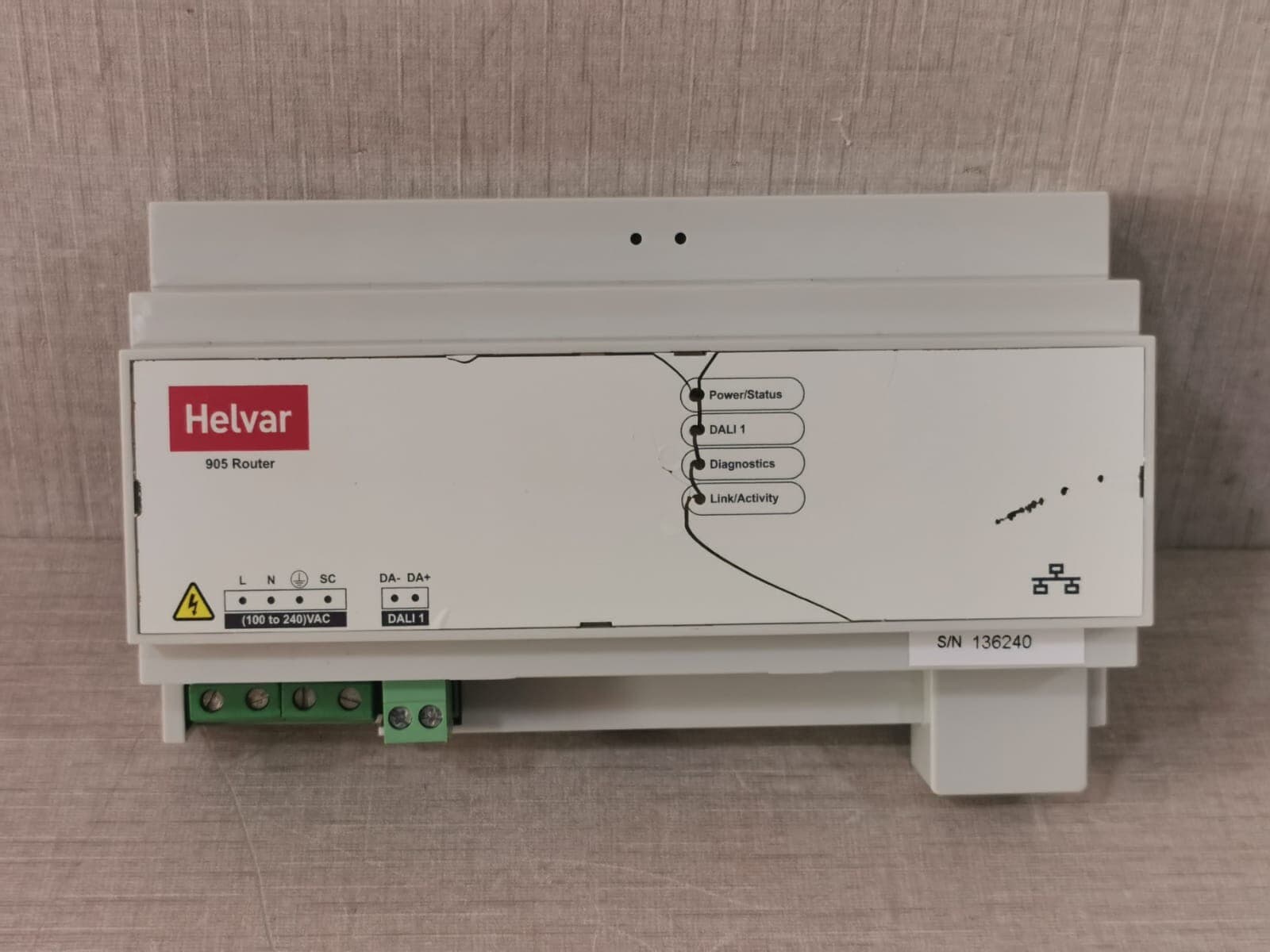 905 Helvar Digidim Router/Imagine Router-one DALI SUBNET - with Slight Damaged