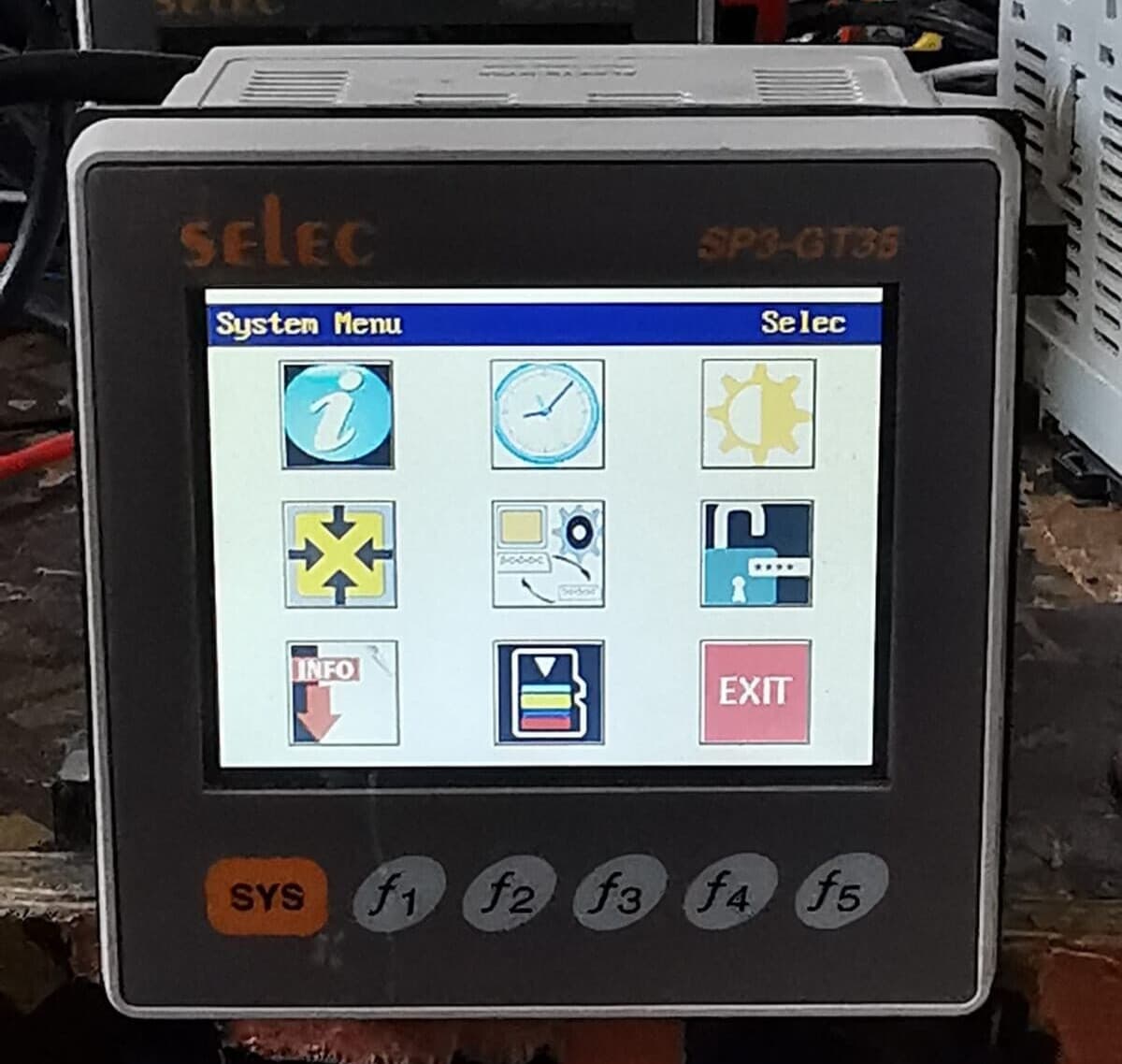SELEC FLEXYS-GT35 / SP3- GT35 FIRMWARE VER.1.00 GRAPHIC DISPLAY PLC