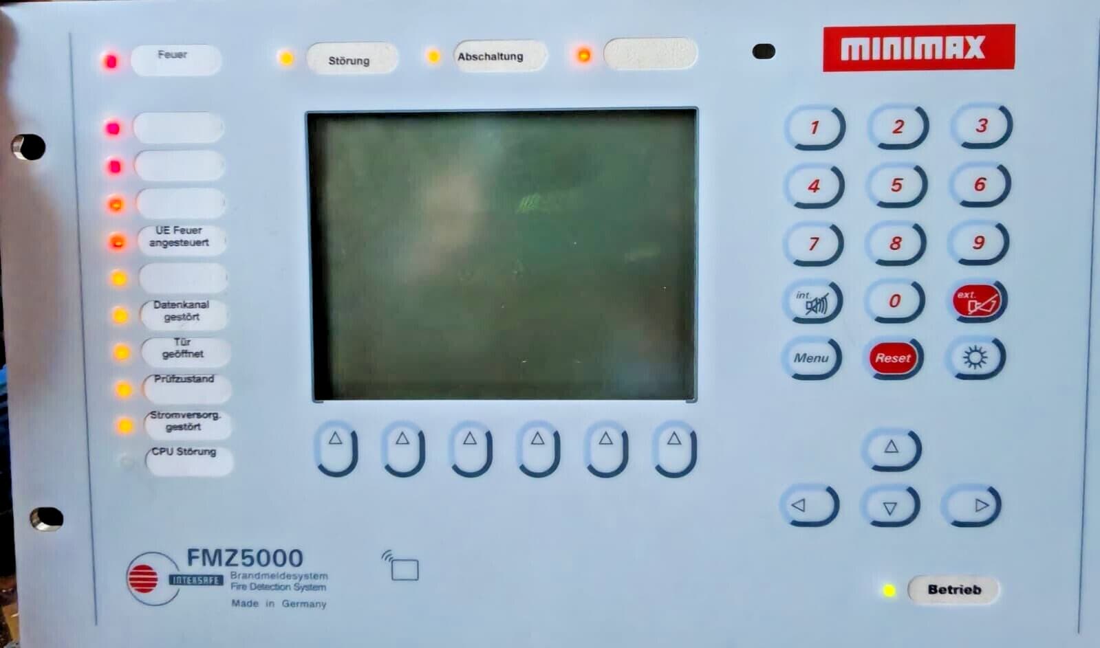 MINIMAX FMZ5000 FIRE DETECTION CONTROL PANEL -TRIED AND TESTED