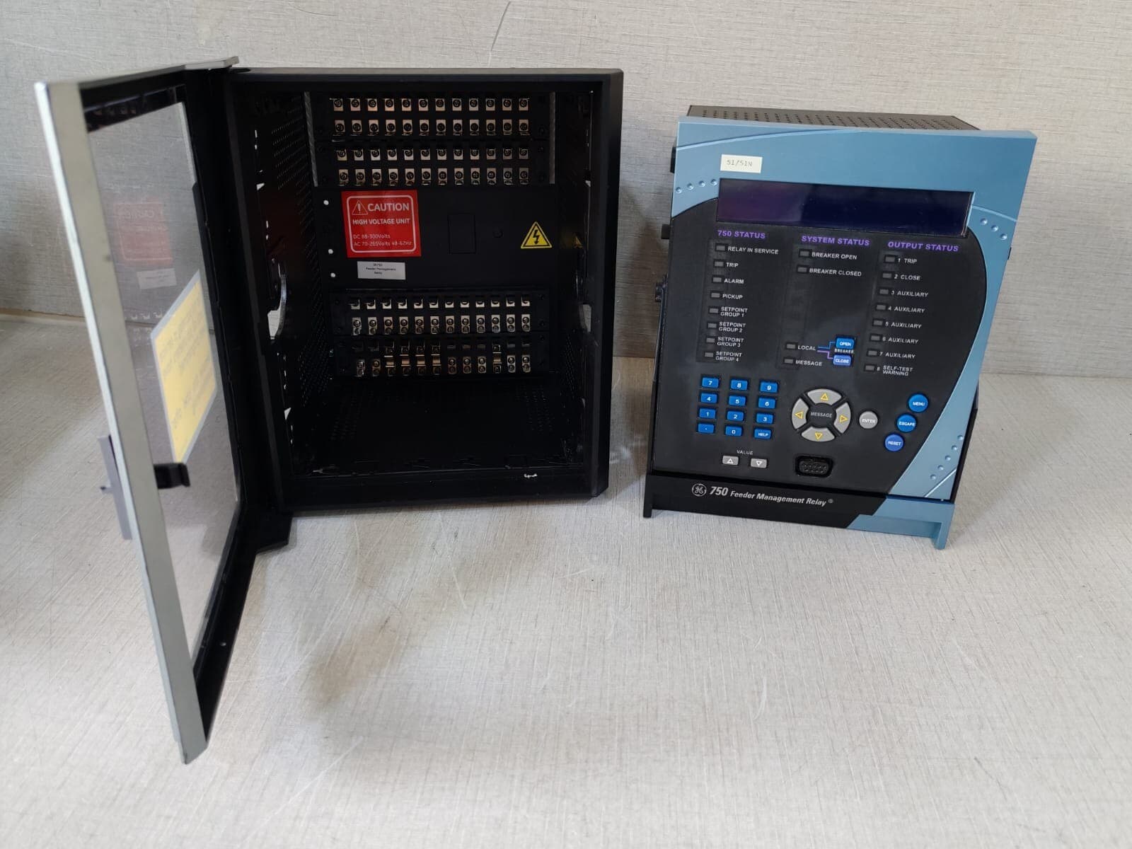 GE SR750 Feeder Management Relay 750-P1-G1-S1-HI-A20-R-E-H w/ Case