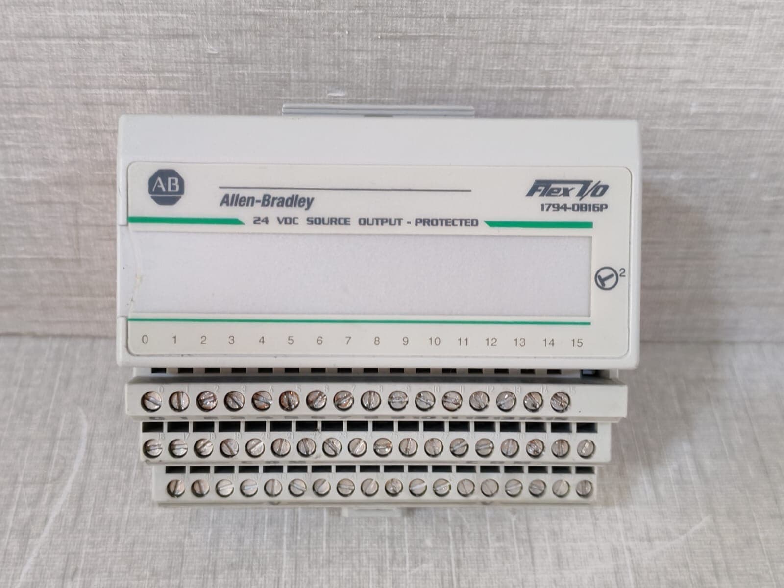 Allen-Bradley 1794-0B16P Ser.A 96268276 Rev.C01 W/ 1794-TB3 Ser.A 96145476 Base