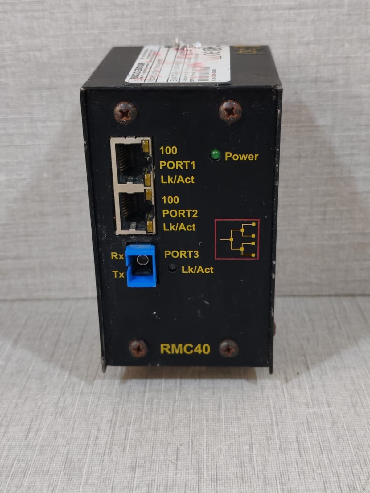 Ruggedcom RMC40-HI-BSC12 Ethernet Switch and Media Converter