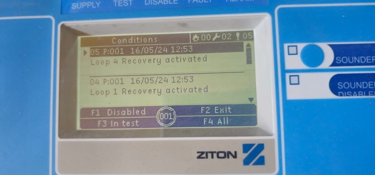 ZITON ZP2-F2 Addressable Fire Panel
