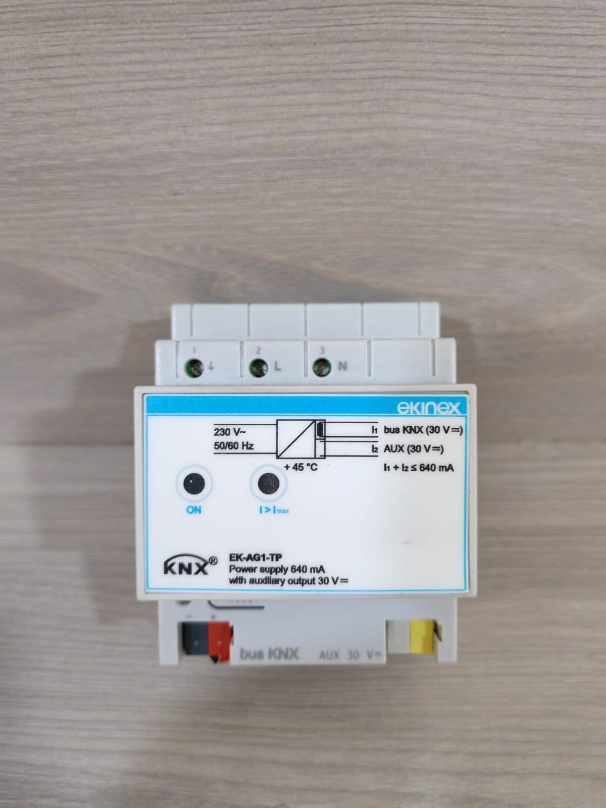 EKINEX EK-AG1-TP BUS POWER SUPPLY 640 mA WITH AUXILLARY OUTPUT 30 V