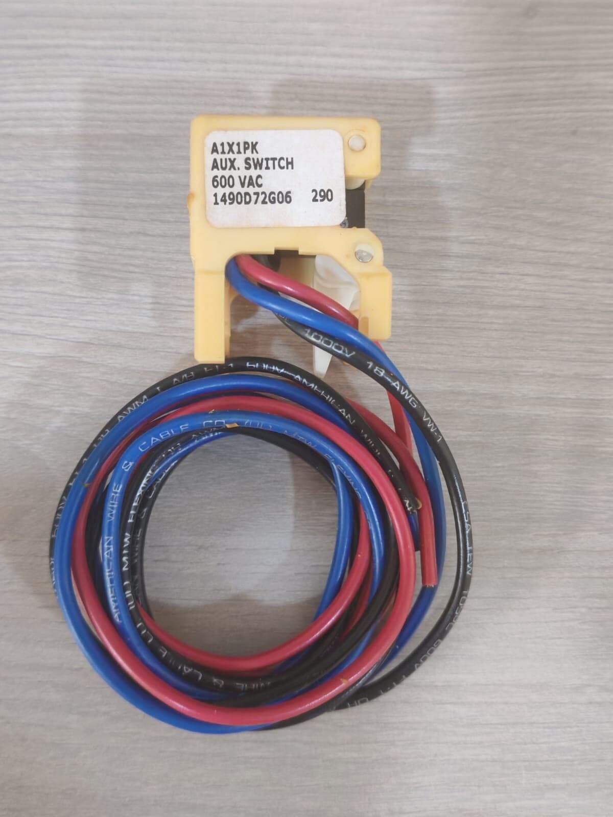 EATON CUTLER-HAMMER A1X1PK AUX SWITCH 1490D72G06