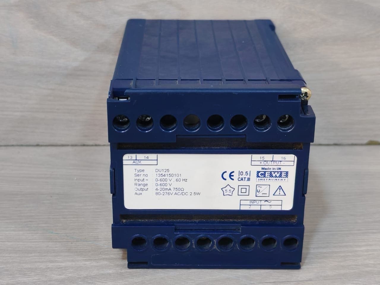 CEWE DU125 Discrete Transducer 0-600 V, 60 Hz