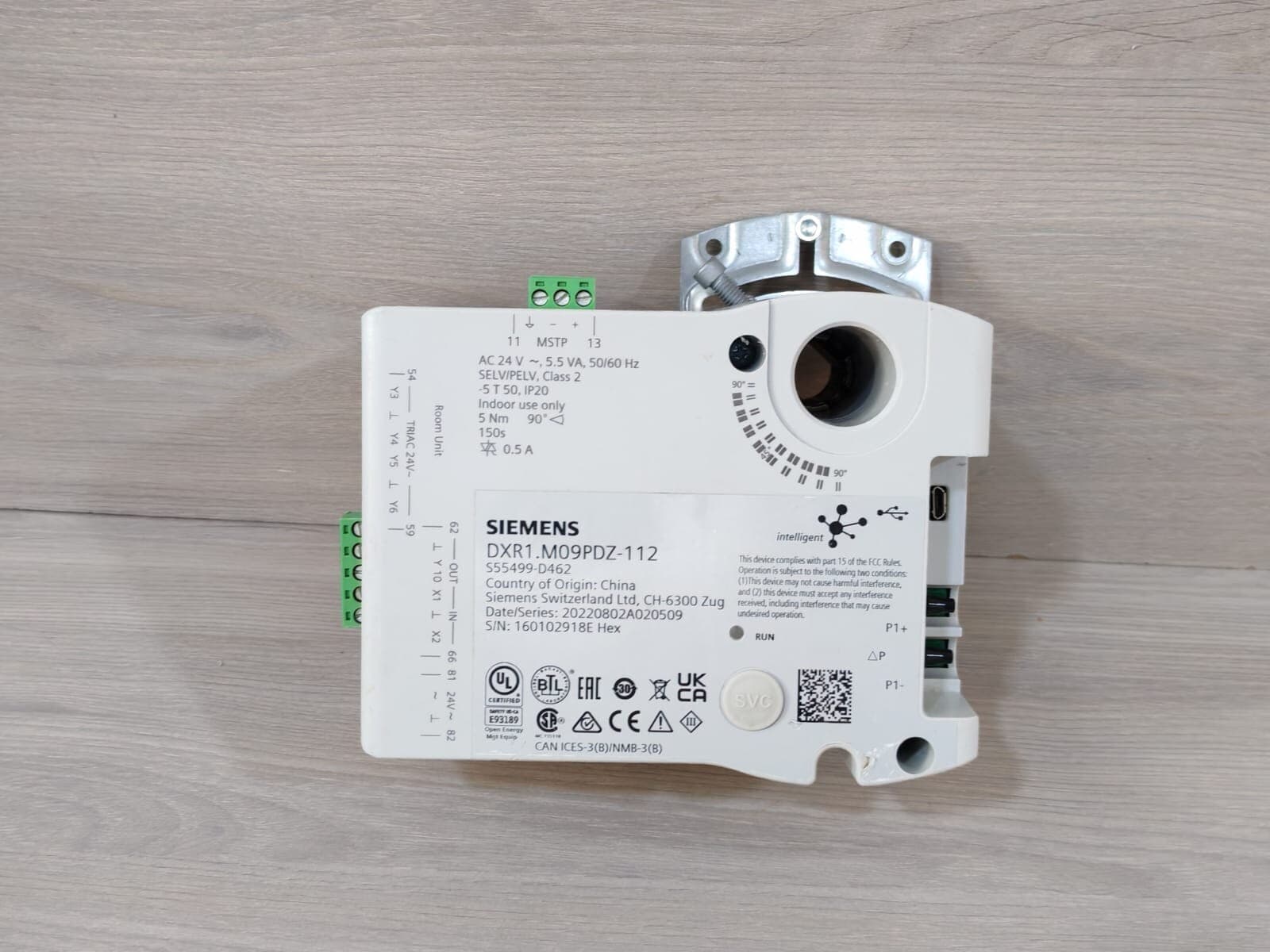 Siemens DXR1.M09PDZ-112 Room AS GDP Actuator