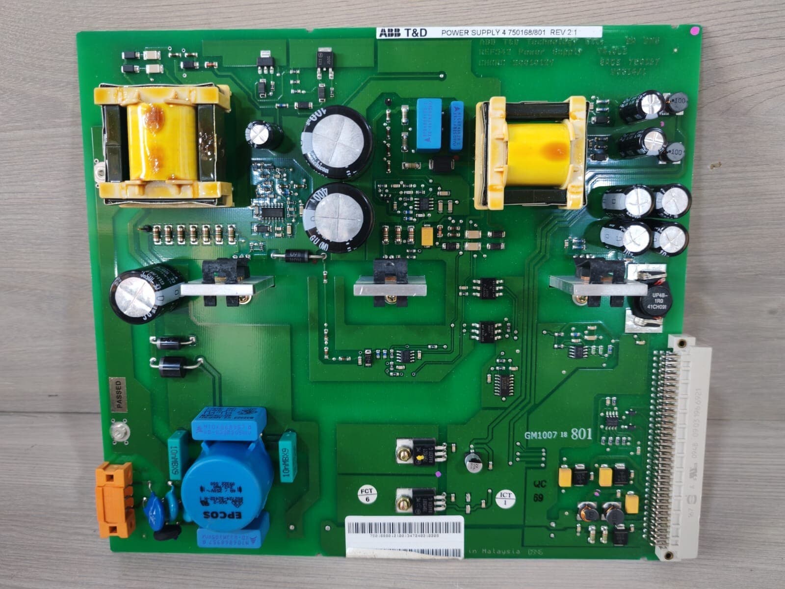 ABB T&D POWER SUPPLY 4 750168/801 REV2.1