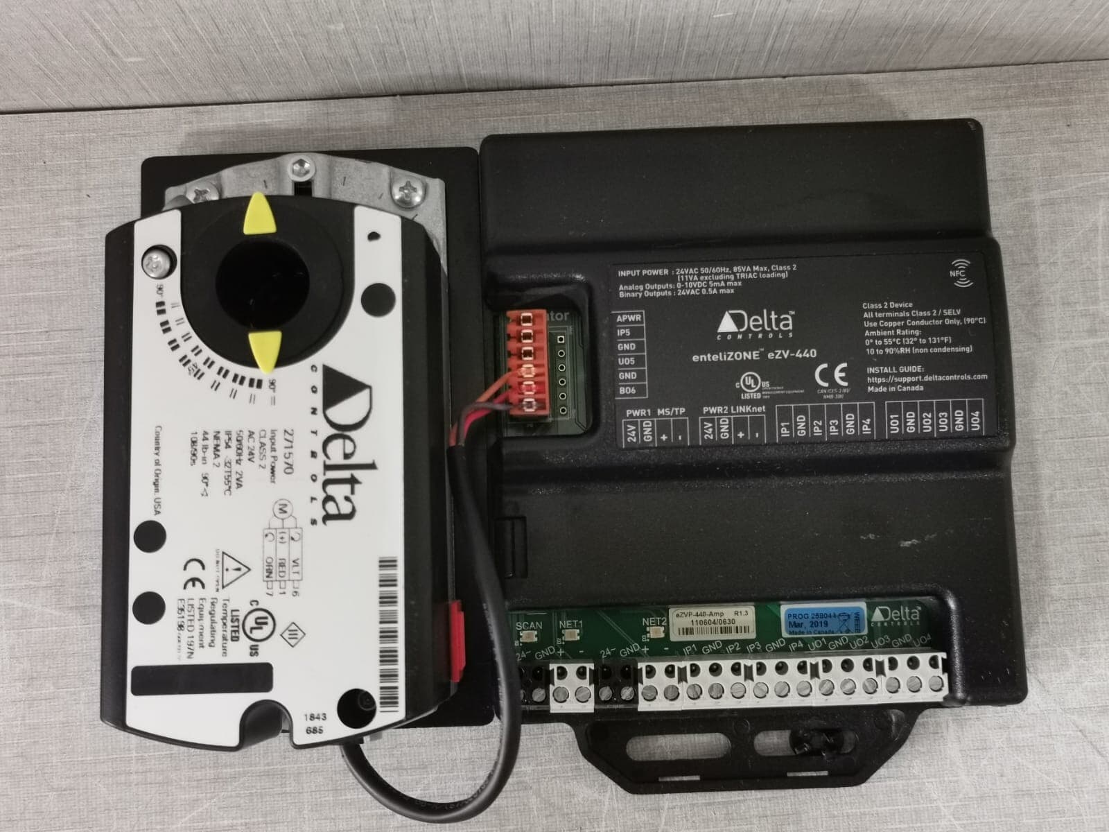 DELTA CONTROLS EZV-440-AMP ENTELIZONE PROGRAMMABLE VAV CONTROLLER