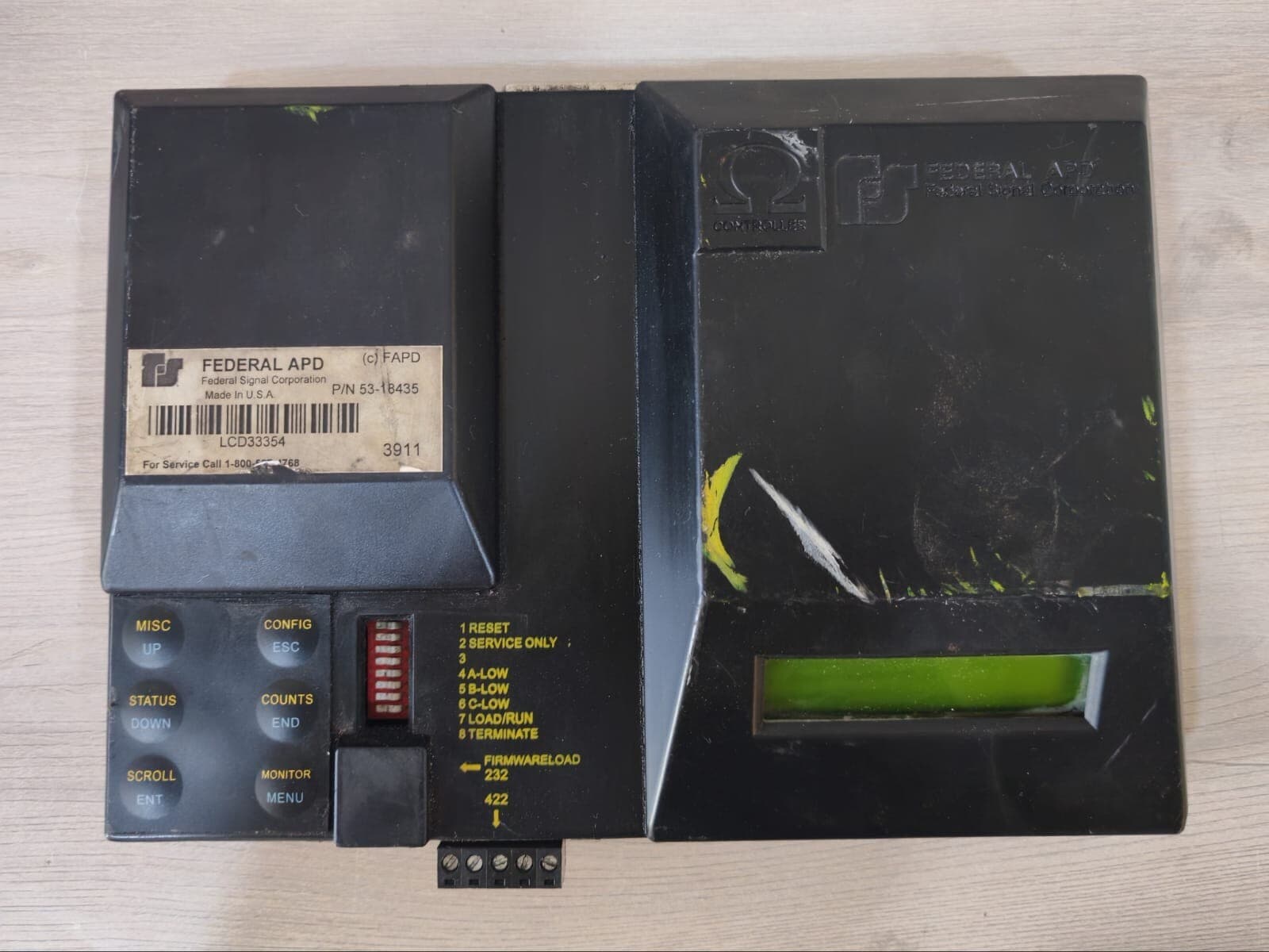 FEDERAL APD OMEGA LCD CONTROLLER P/N:53-18435