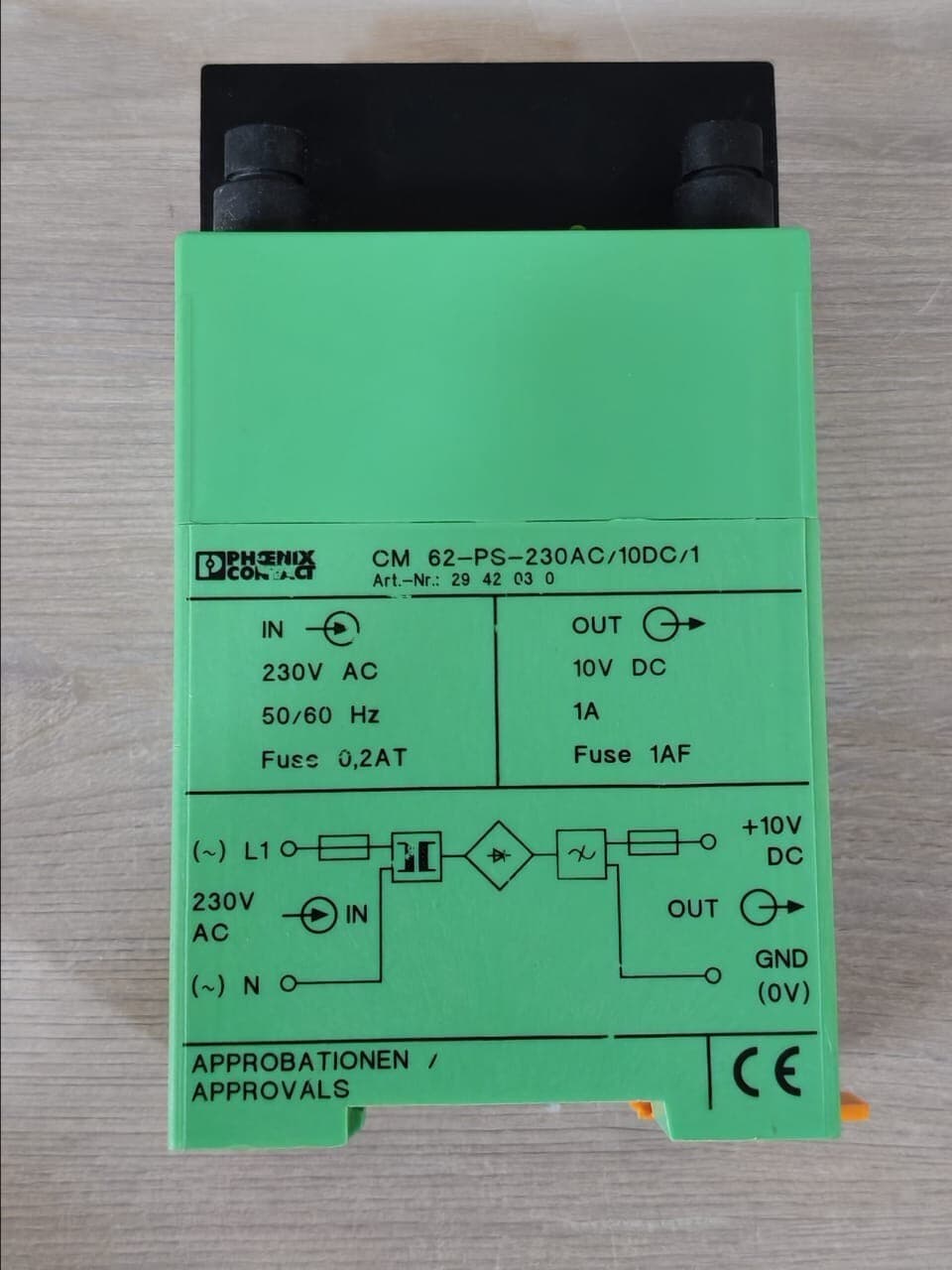 Phoenix Contact CM 62-PS-230AC/10DC/1 Power Supply 2942030