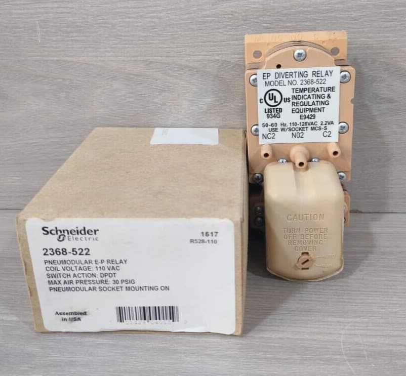 Schneider Electric 2368-522 Pneumodular Relay 110VAC, 30 PSIG