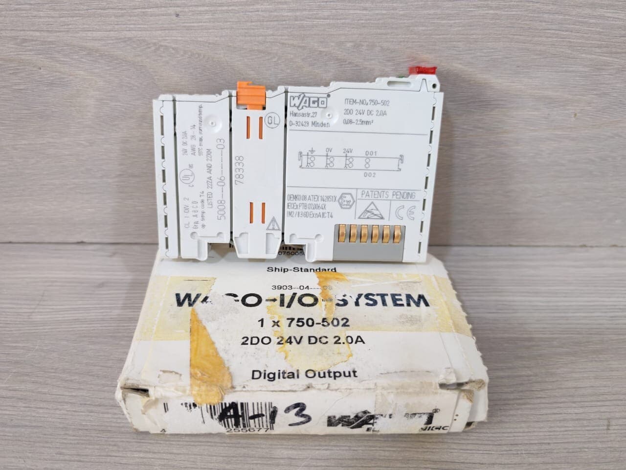 WAGO 750-502 2-CHANNEL DIGITAL OUTPUT MODULE