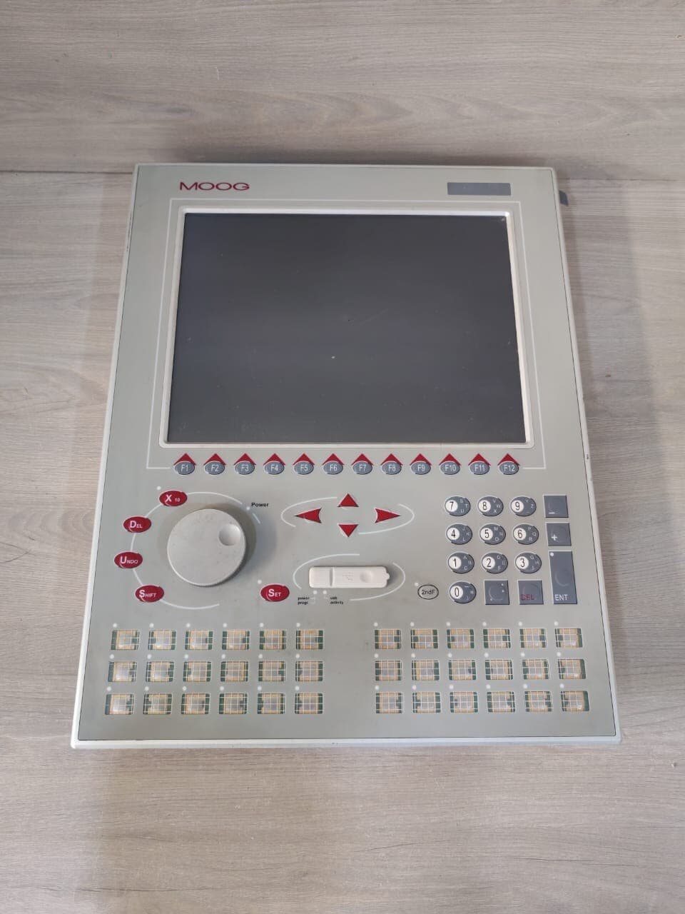 MOOG IMI220-123B001 MMI12"-LCD SVGA TOUCH SCREEN+ ROTARY KNOB+ USB