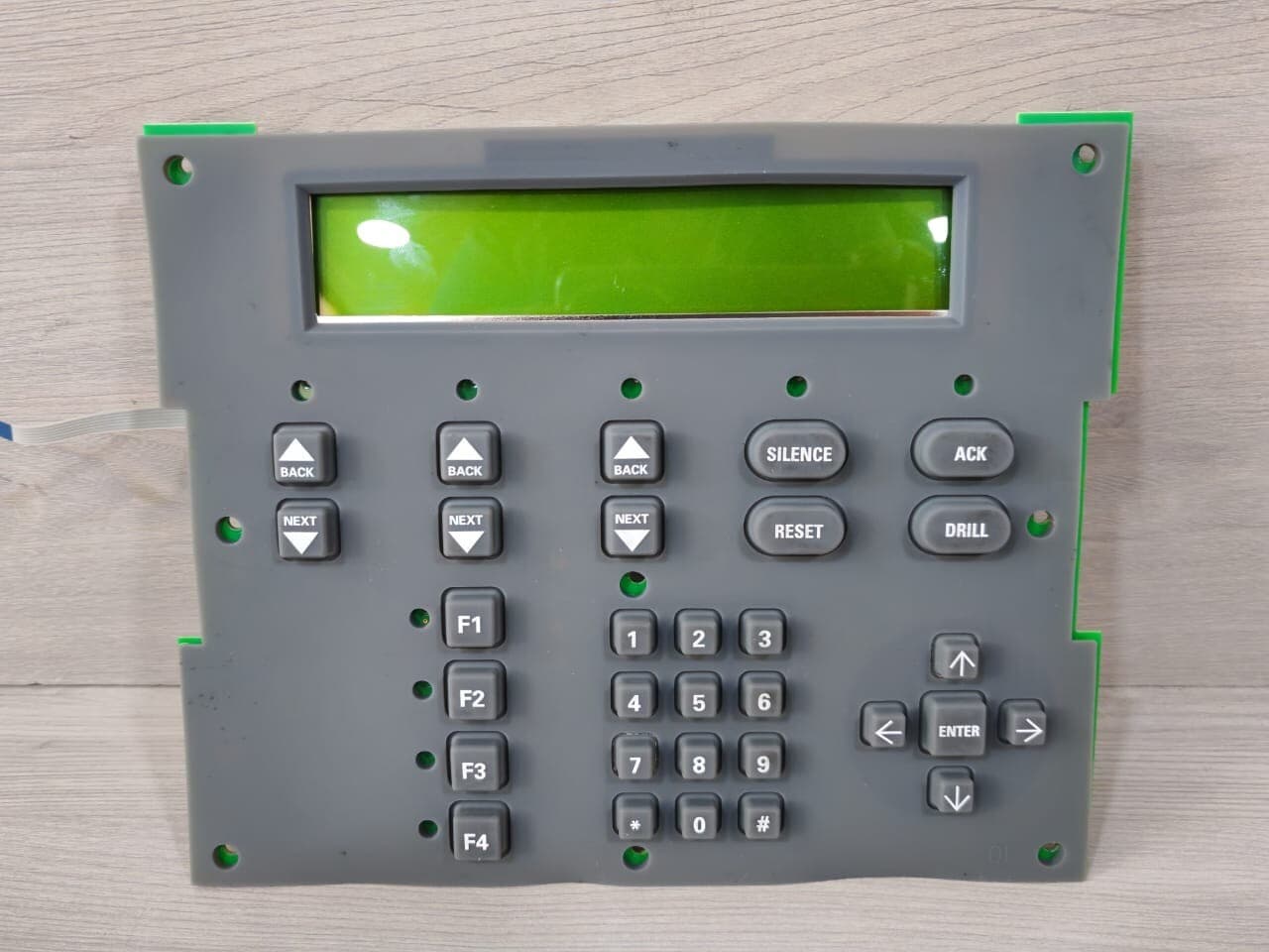 FIRE PANEL LCD ANNUNCIATOR 124188V1.19 & INTERNAL KEYPAD 068601-PCA REV.G