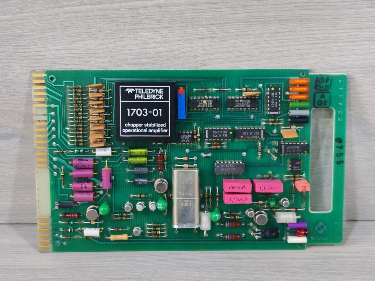 SCHENCK GUF 900 CONTROL BOARD 494-351-01