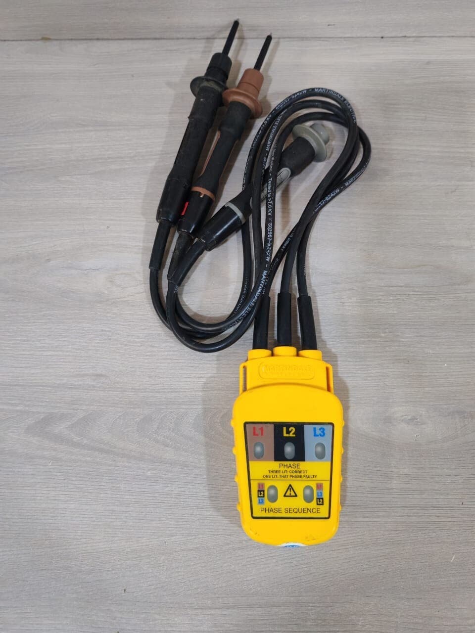 MARTINDALE PC15250 mk2 PHASE Sequence Indicator- WITH