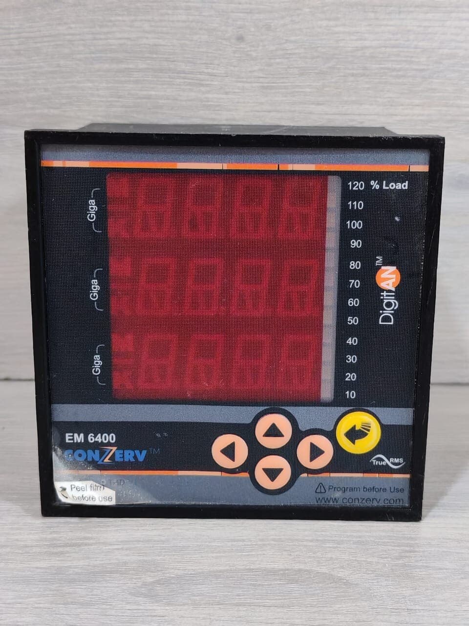 CONZERV EM6400 VER.03.02.12 LOAD MANAGER CONTROLLER 44-300VAC TRIED & TESTED