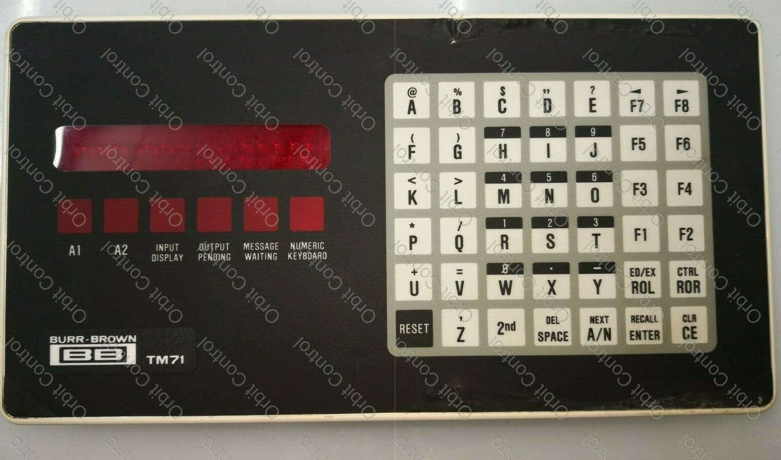 BURR-BROWN TM71 CONTROL PANEL DISPLAY
