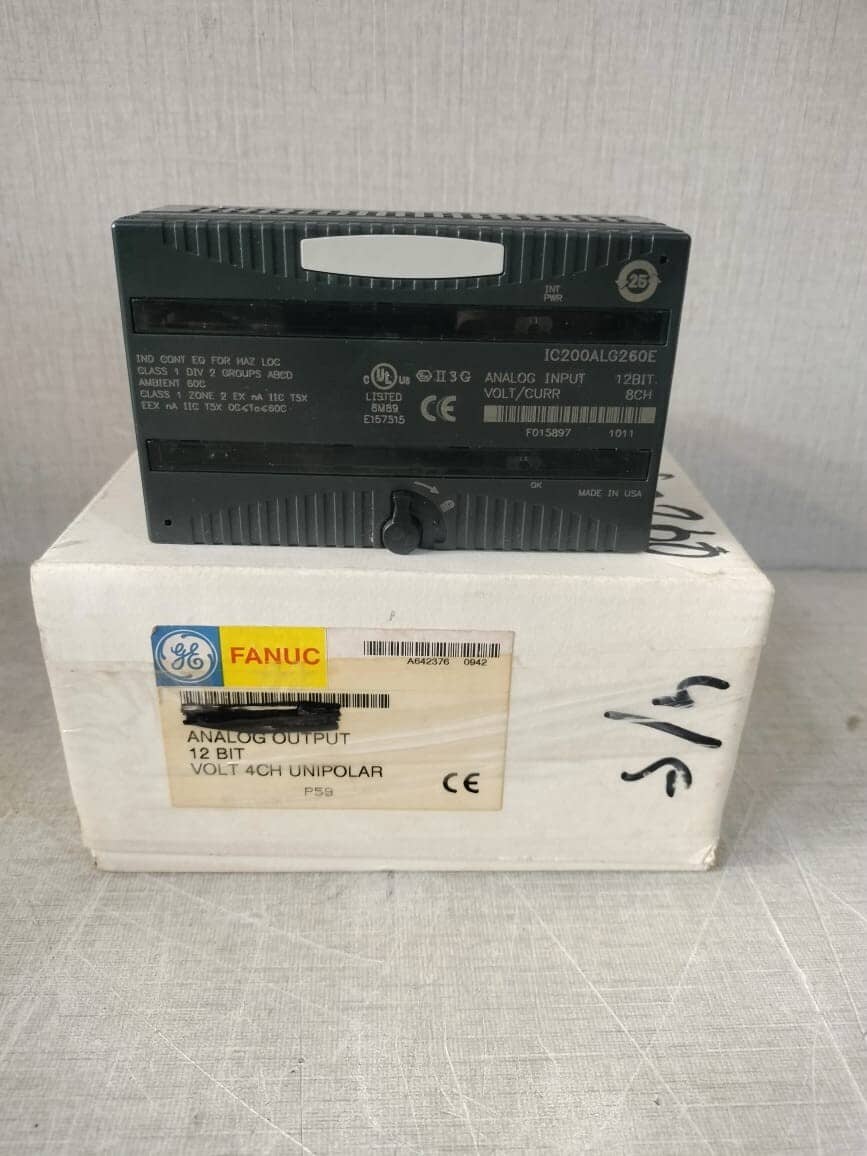 GE Fanuc IC200ALG260E Analog Input 12Bit Volt/Curr 8CH Module- W/O ORIG.BOX