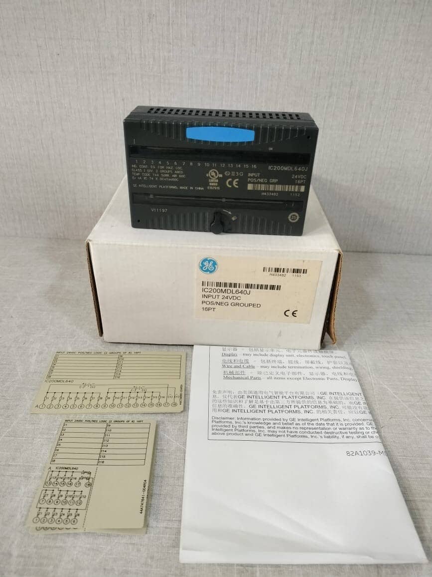 GE FANUC INTELIGENT IC200MDL640J INPUT 24V DC POS/NEG LOGIC 16