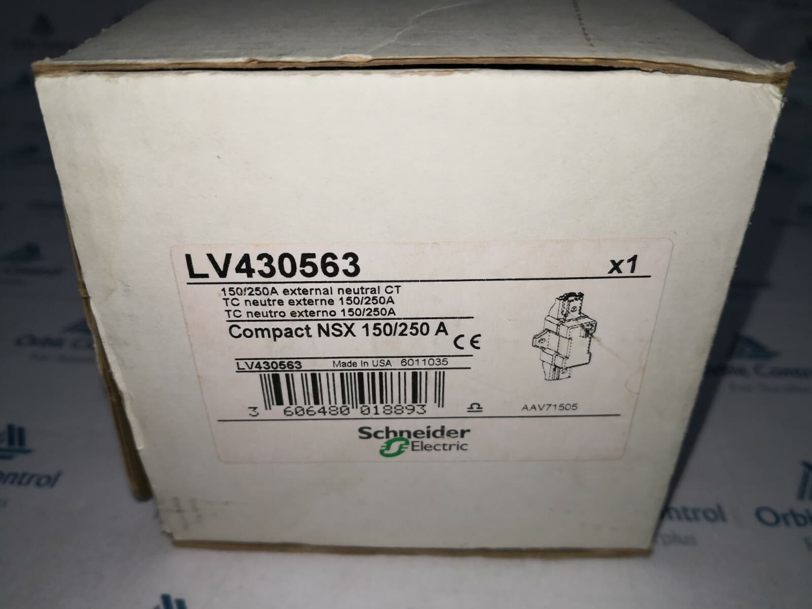 Schneider Electric LV430563 TC Neutral External 150/250A NSX 150/250 3P