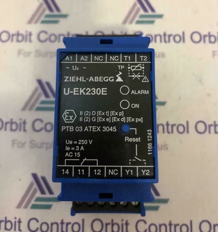 ZIEHL ABEGG U-EK230E THERMISTOR MOTOR PROTECTION