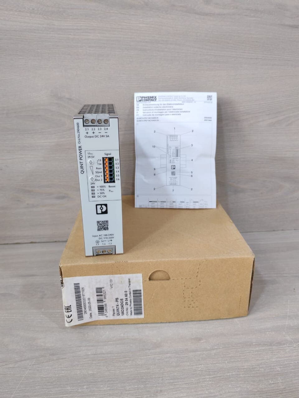 Phoenix Contact QUINT4-PS/1AC/24DC/5 Power Supply 2904600