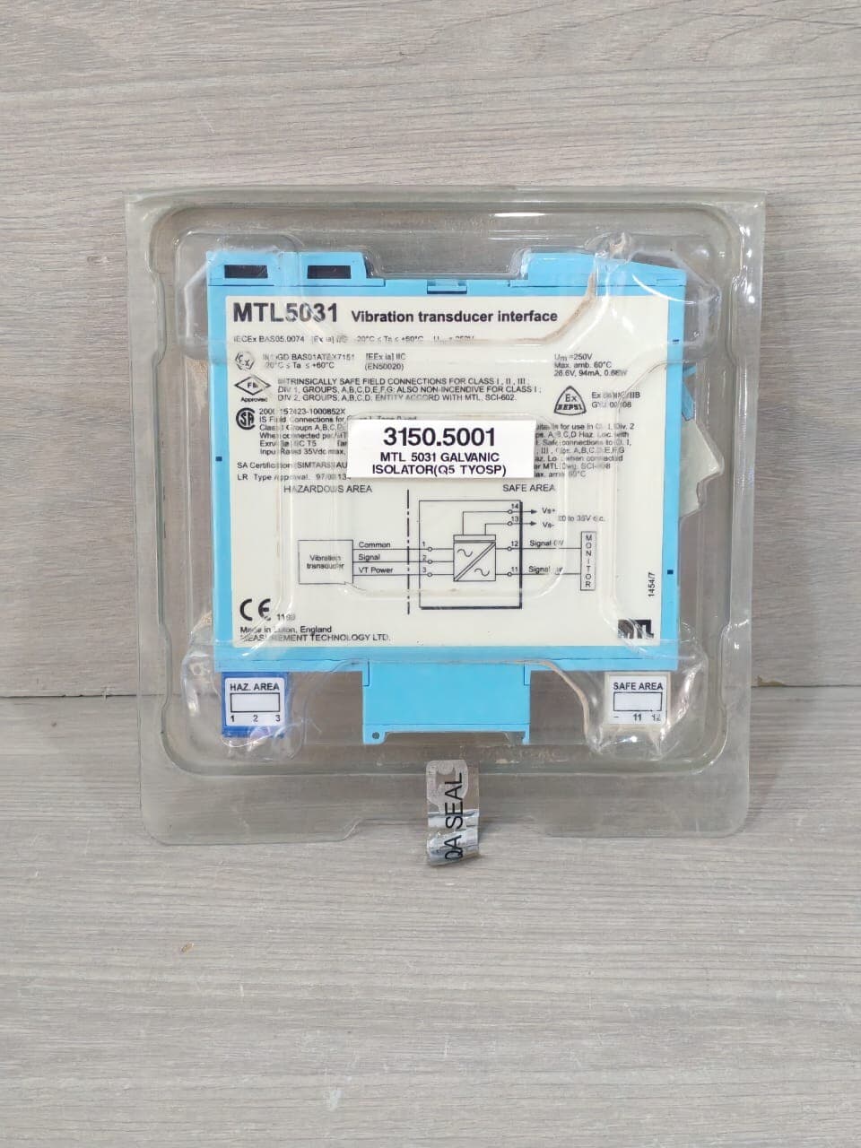 MTL5031 VIBRATION TRANSDUCER INTERFACE