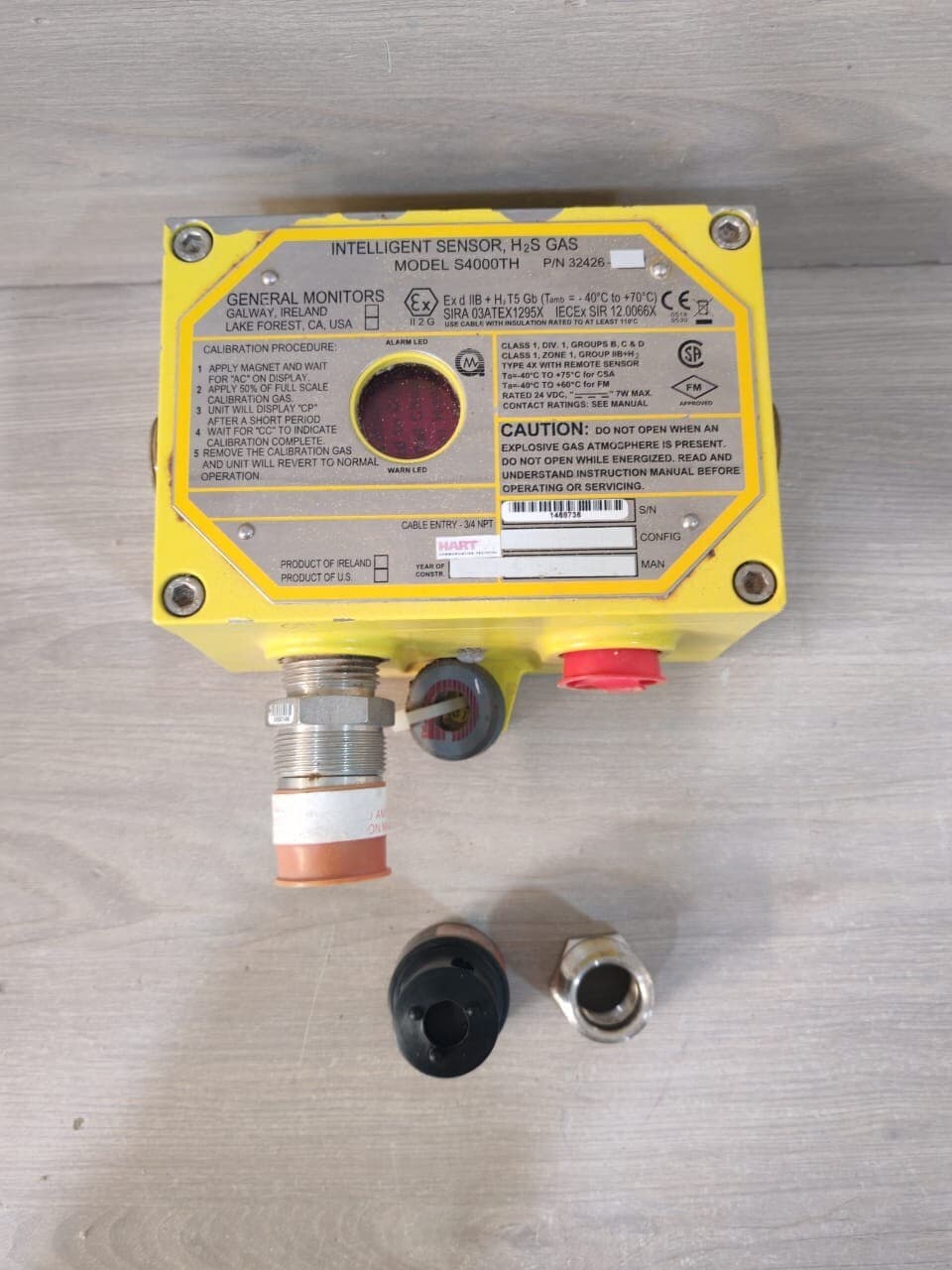GENERAL MONITORS S4000TH INTELLIGENT SENSOR P/N 32426-70