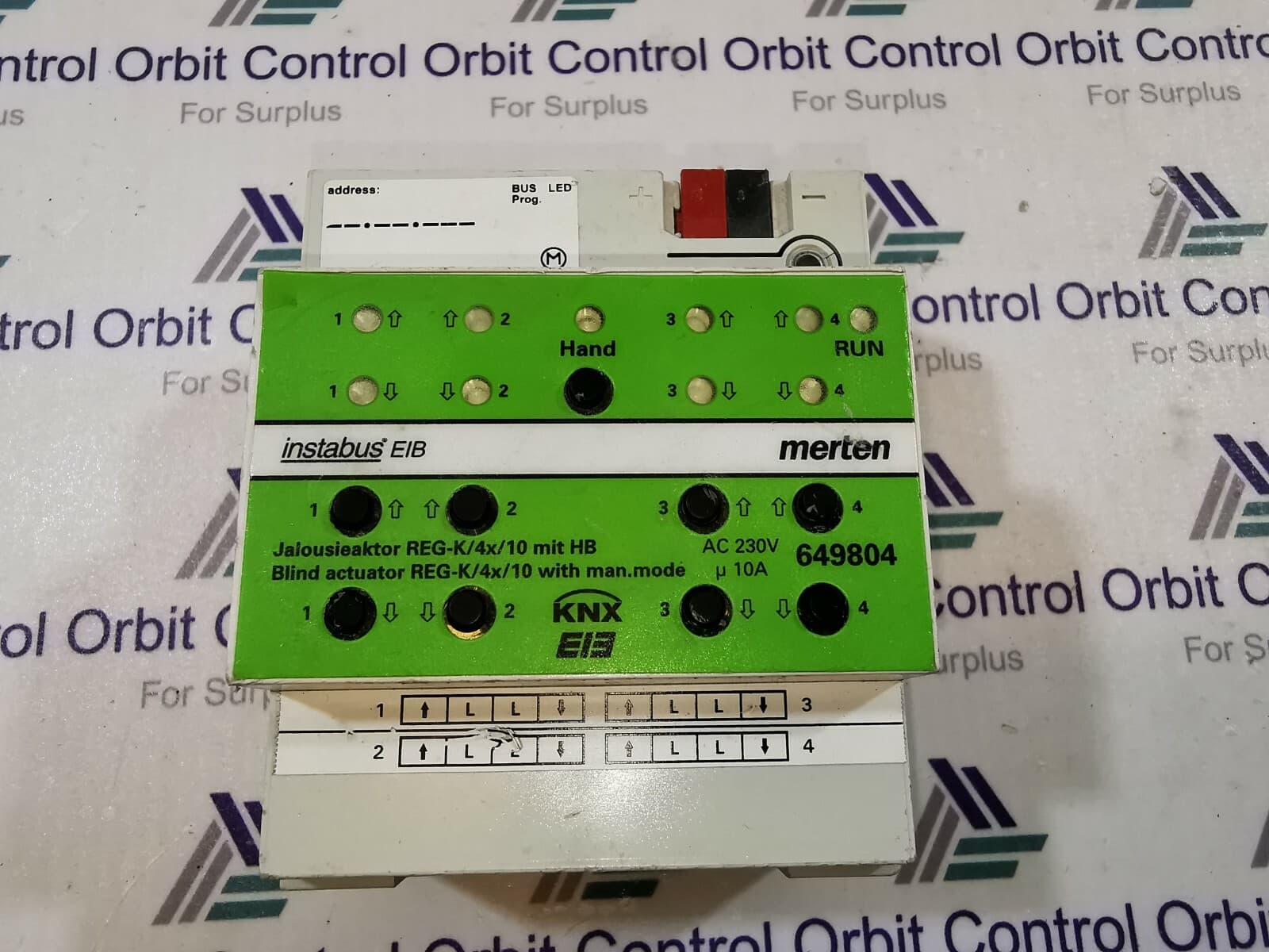 Merten EIB KNX 649804 Jalousieaktor Reg-K/4x/10 mlt HB