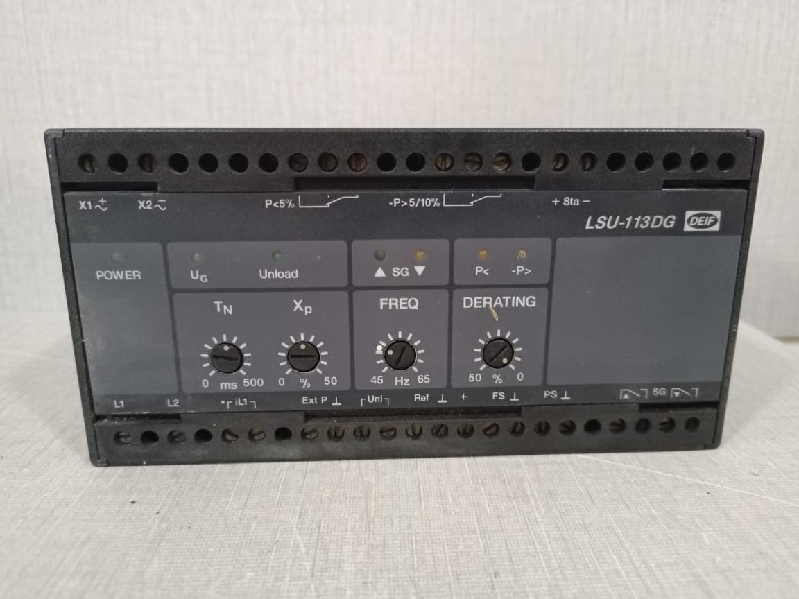 DEIF LSU-113DG 242310.30 LOAD SHARING UNIT 230VAC 400V 5A- W/O FRONT COVER