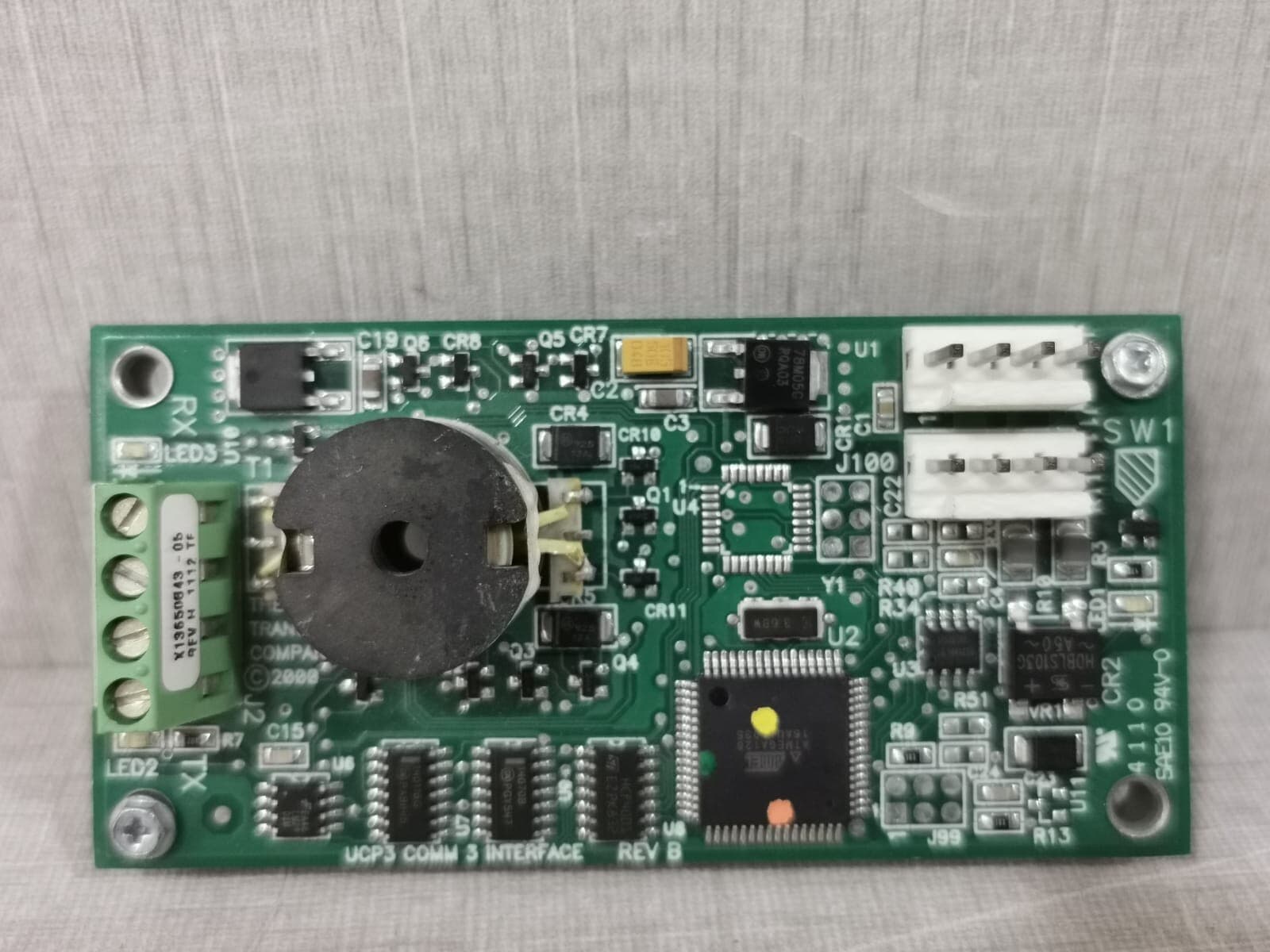 TRANE X13650843-05 UCP3 COMM3 INTERFACE REV.B