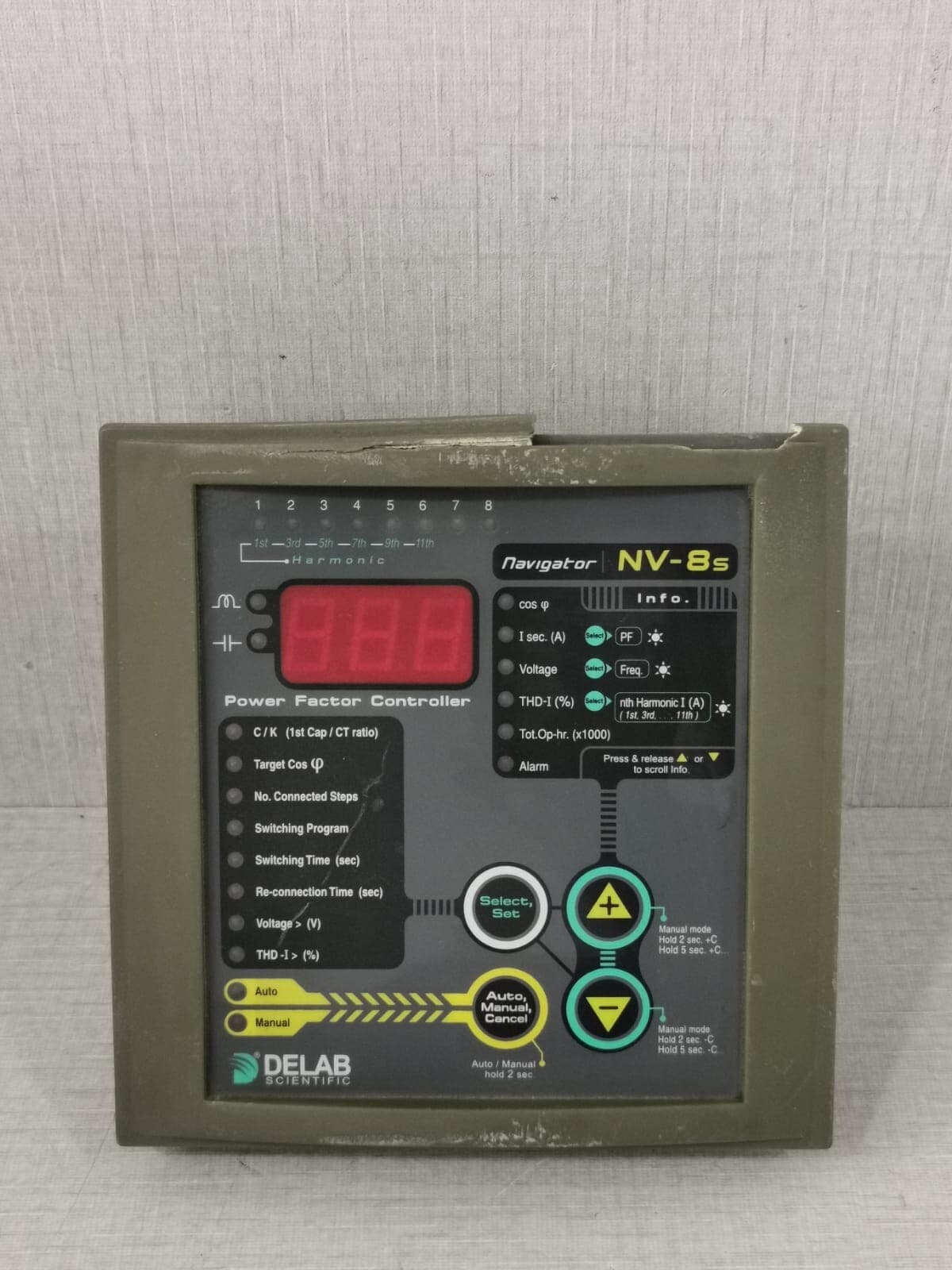 Delab NV-8S NAVIGATOR POWER FACTOR CONTROLLER-WITH PART