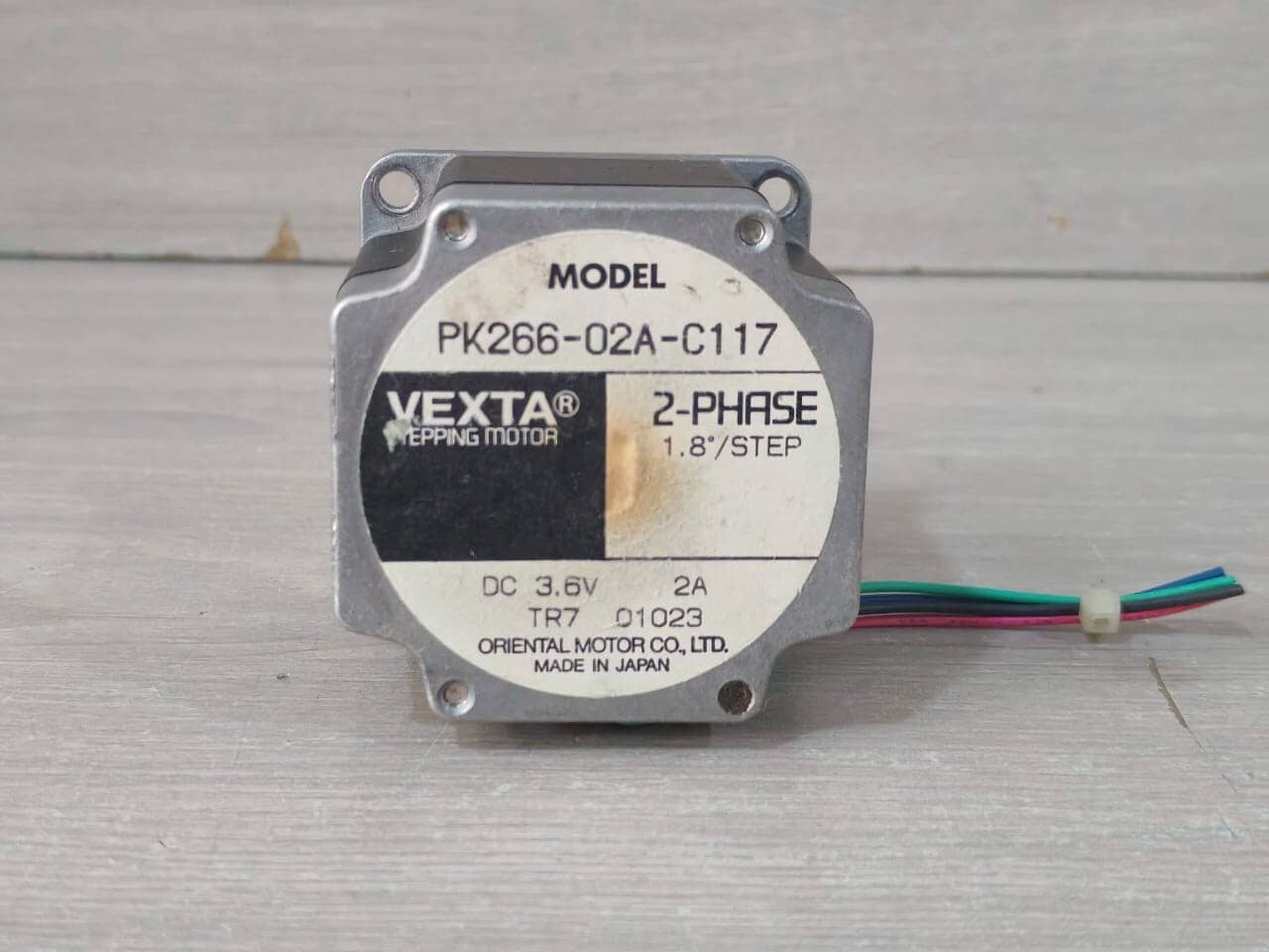 VEXTA ORIENTAL PK266-02A/PK266-02A-C88 2-PHASE STEPPING MOTOR 1.8/ STEP DC 3.6V