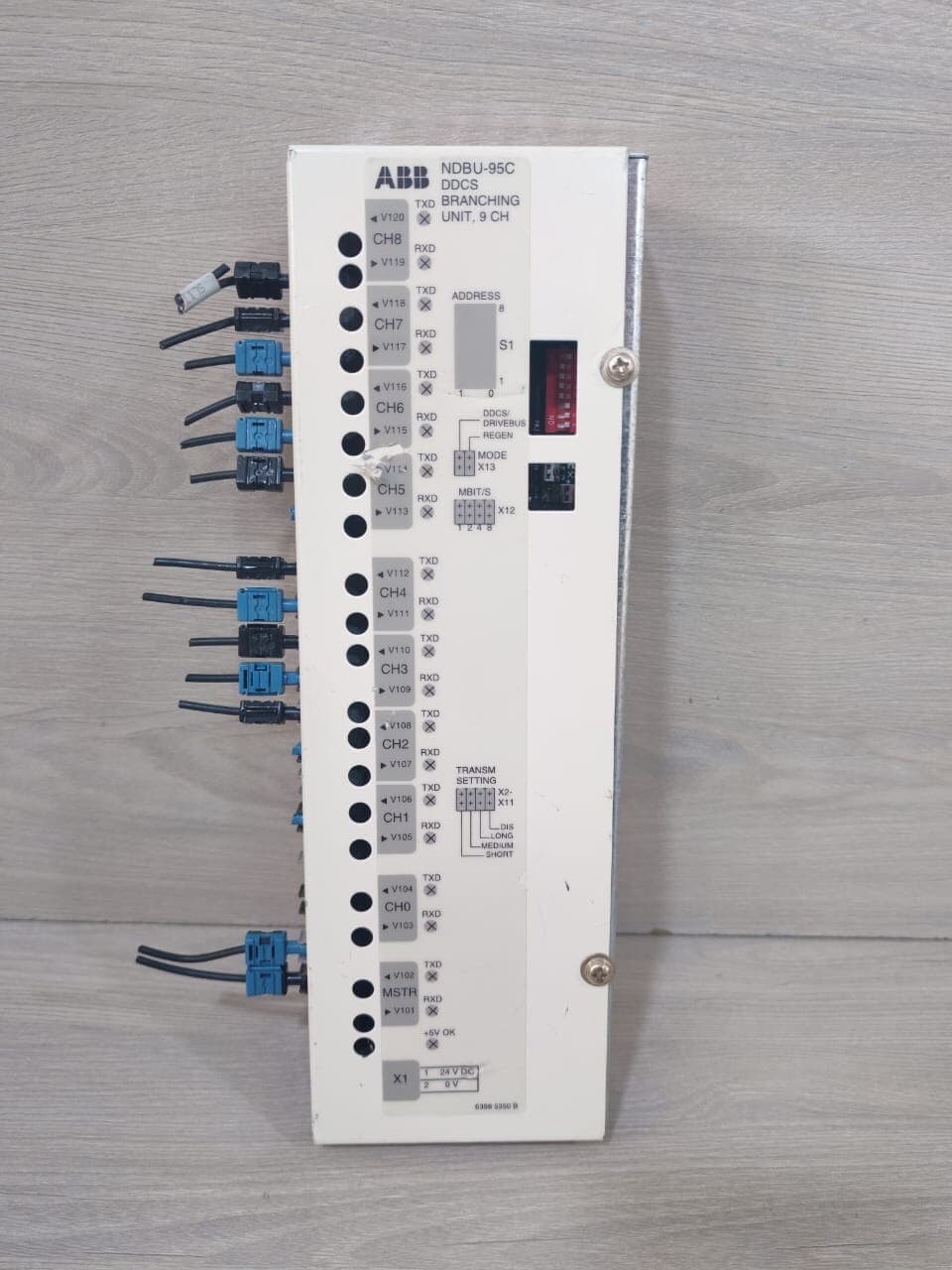 ABB NDBU-95C DDCS BRANCHING UNIT, 9CH 64008366D NDBU-95C 24V DC