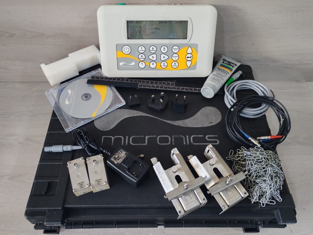 Micronics PF220B Portable Ultrasonic Clamp on Flow Meter