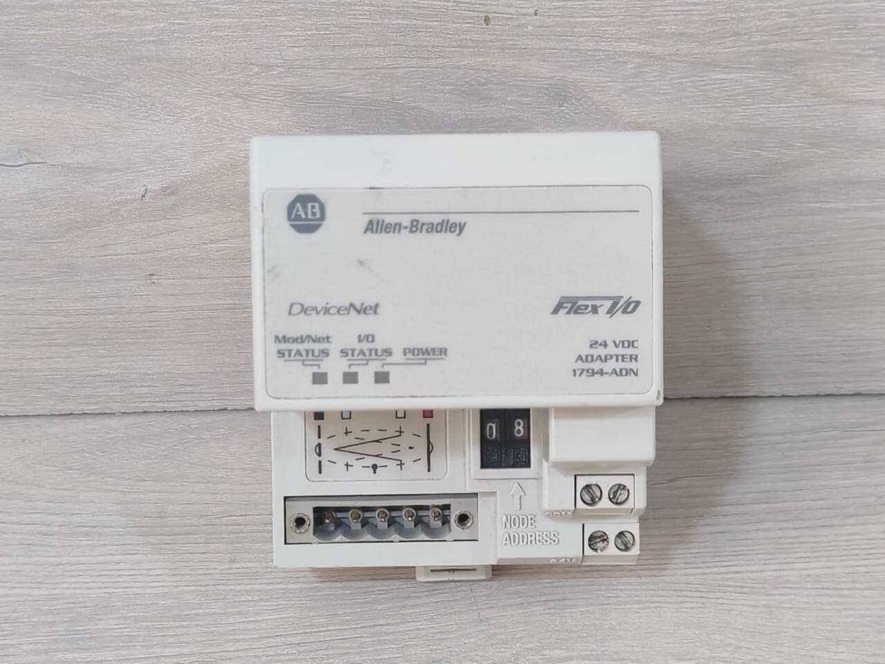 Allen-Bradley 1794-ADN Ser B Flex I/O 24 DC Adapter 96494871 F/W Rev.J