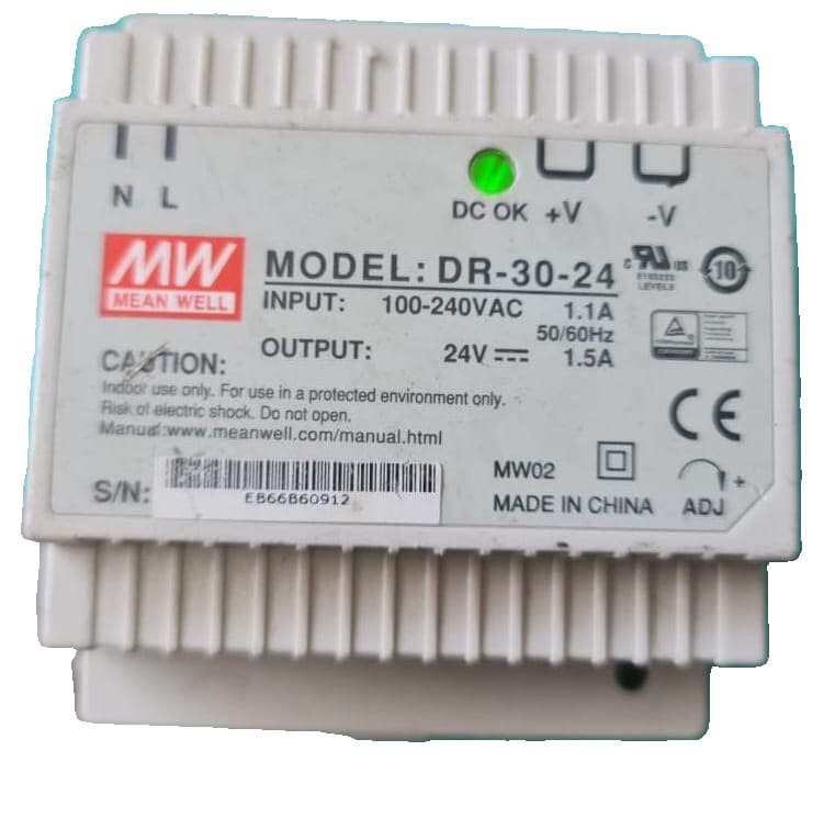 MEANWELL DR-30-24 SWITCH POWER SUPPLY 100-240VAC - TRIED & TESTED