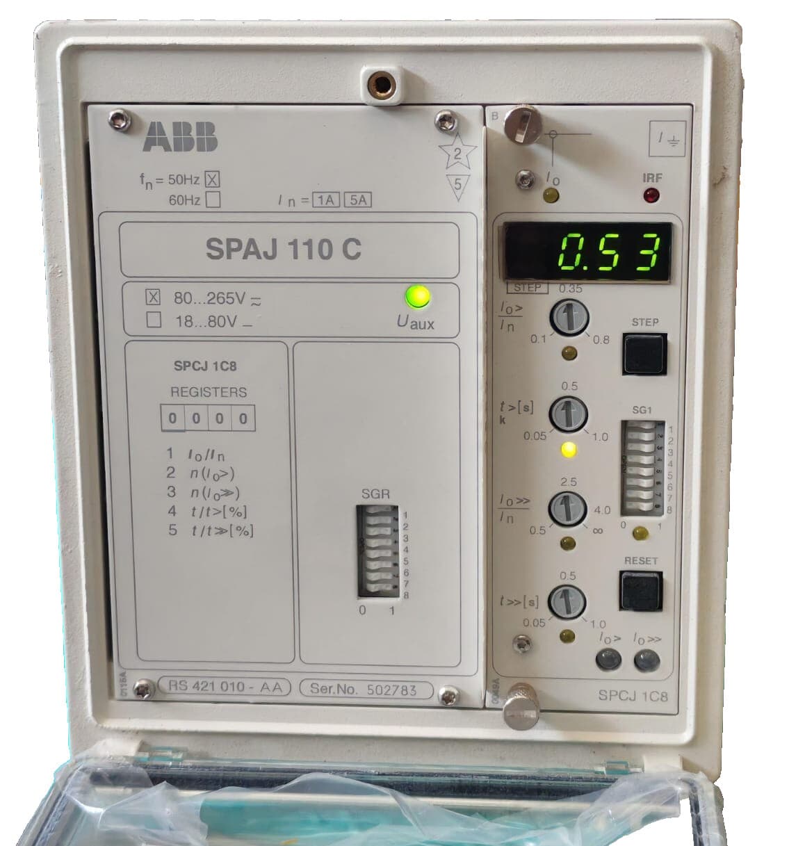 ABB SPAJ 110C/SPAJ 110 C-AA / RS 41 010-AA REV. A SUBSTATION AUTOMATION 80-265V
