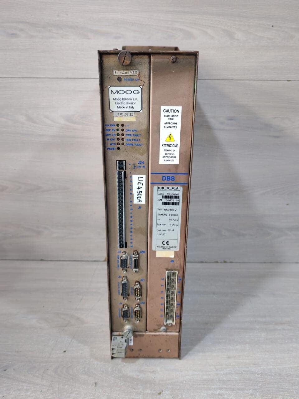 MOOG DBS CN1503A3 3-PHASEBF/W V3.0 400/460V DYNAMIC BRAKING UNIT