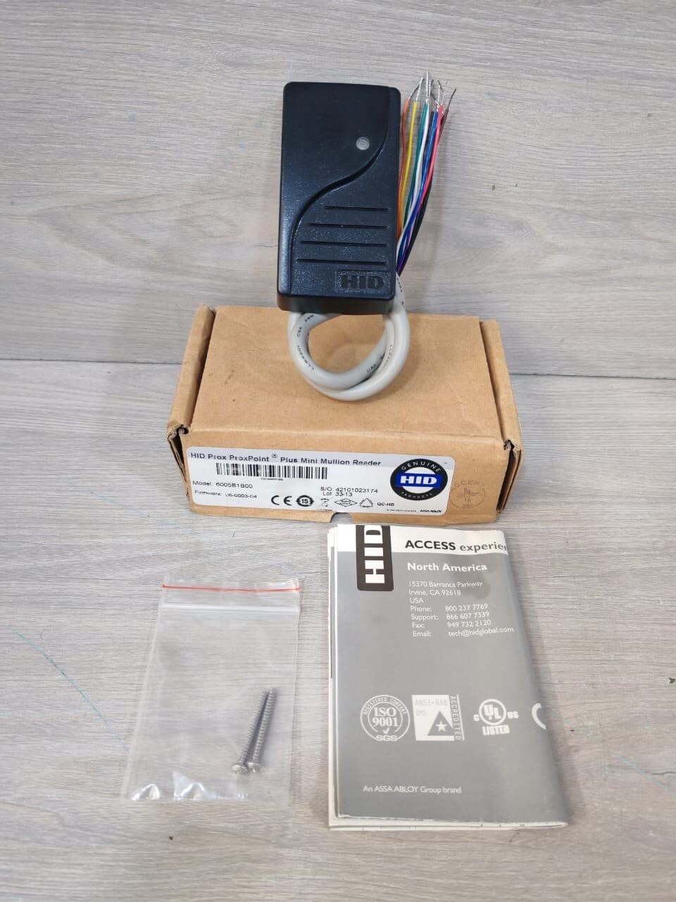 HID 6005B1B00 ProxPoint Plus Mini Mullion Reader