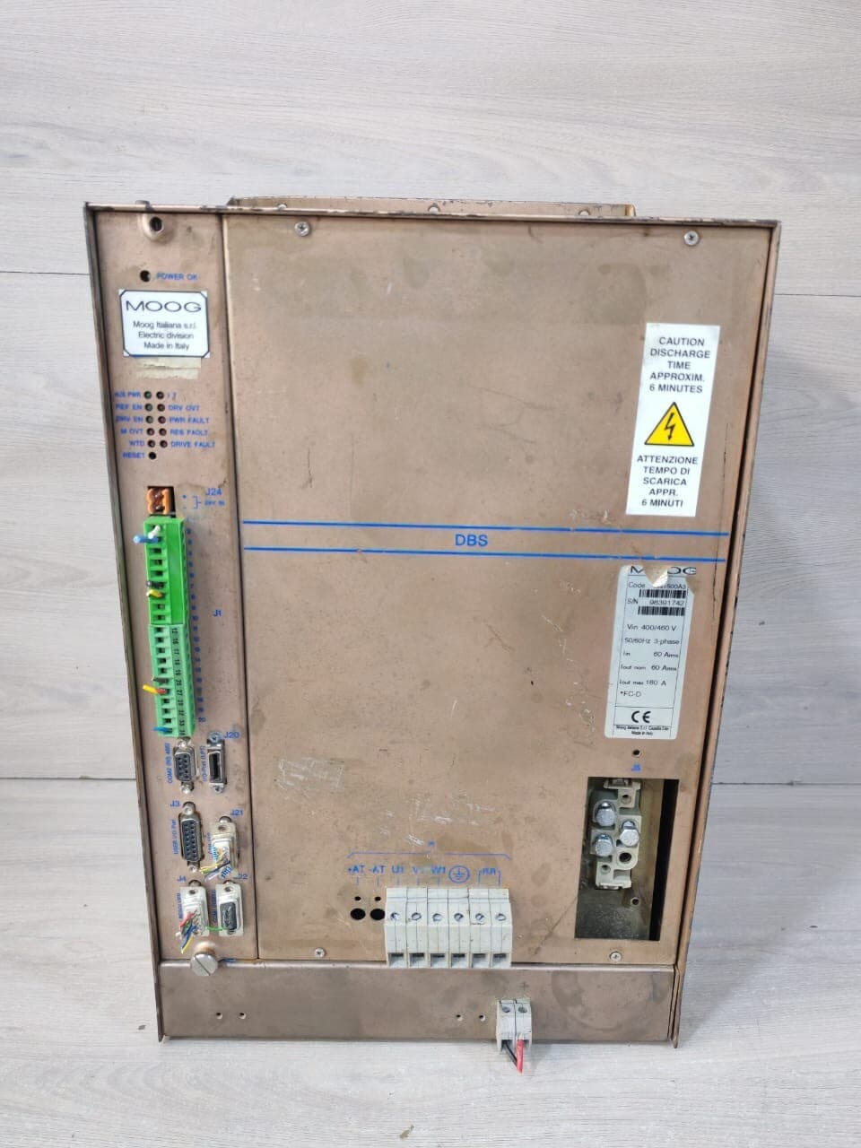 MOOG DBS CN1500A3 400/460V 50/60Hz 3-PHASE SERVO DRIVE