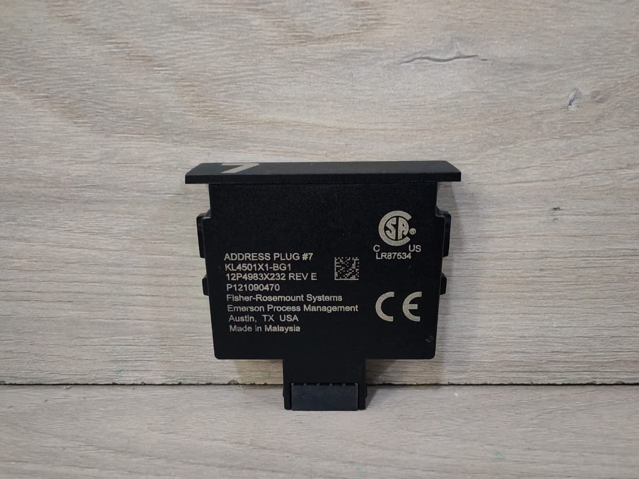 FISHER ROSEMOUNT KL4501X1-BG1 ADDRESS Plug No.7 12P4983X232 REV. E