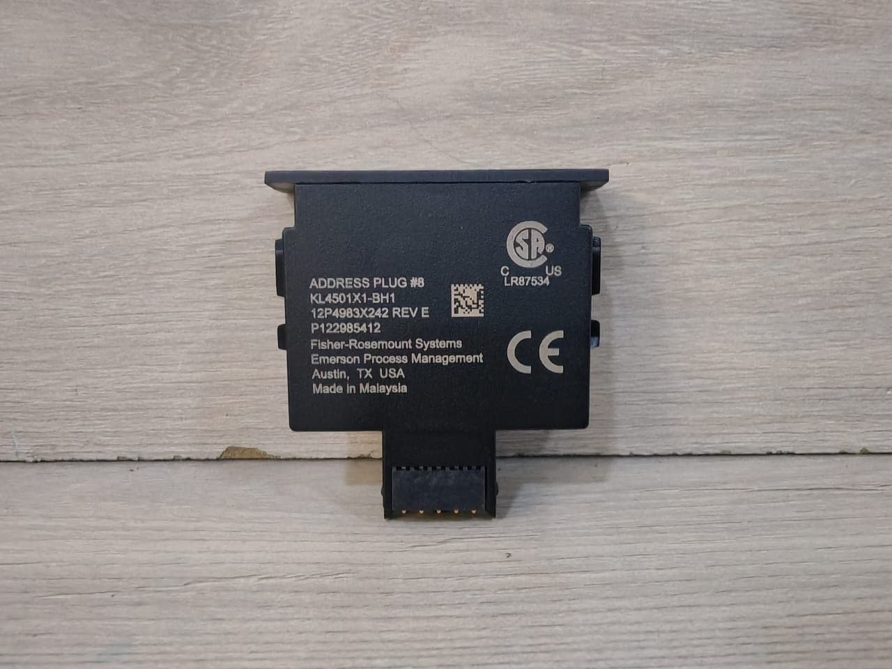 FISHER ROSEMOUNT KL4501X1-BH1 ADDRESS Plug No.8 12P4983X242 REV. E