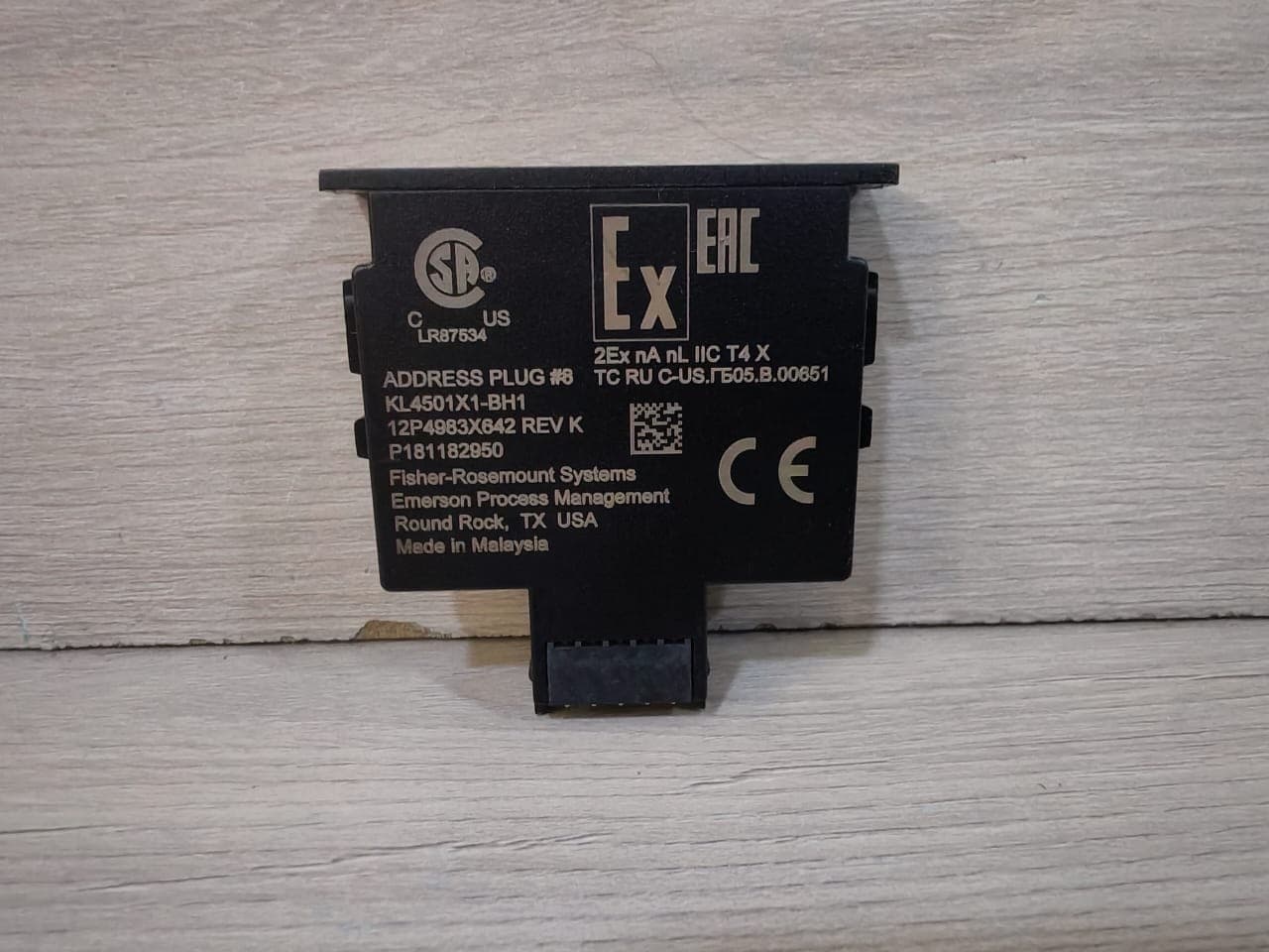 FISHER ROSEMOUNT KL4501X1-BH1 ADDRESS Plug No.8 12P4983X642 REV. K