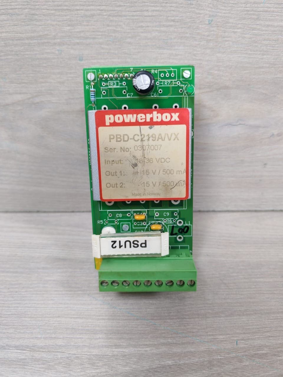 PHOENIX CONTACT PBD-C219A/VX POWERBOX 18-36 VDC M00006-02 / M00005-02