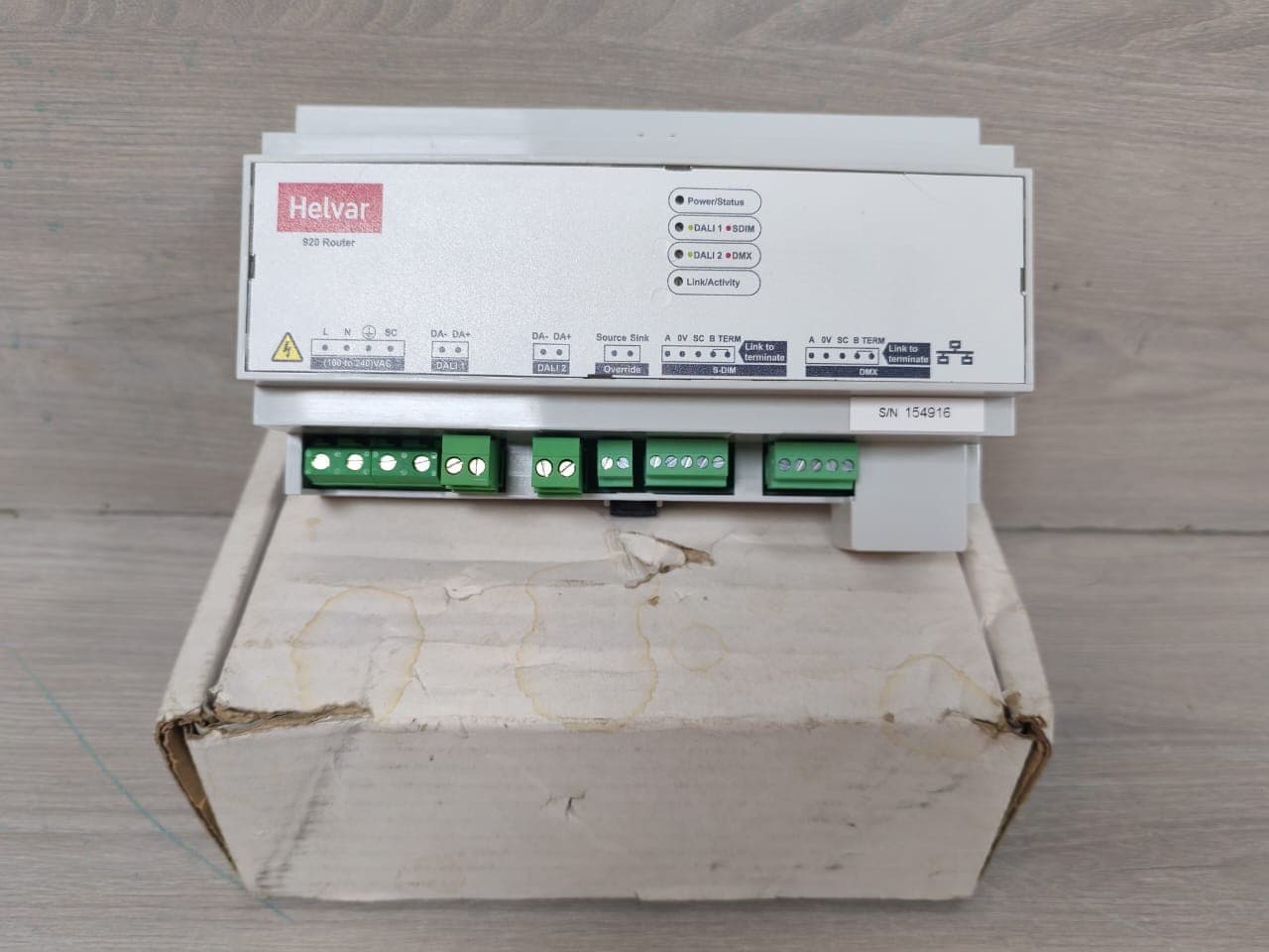 Helvar 920 Imagine Router with SDIM & DMX SW V5.4.0 REV.35 100-240 VAC