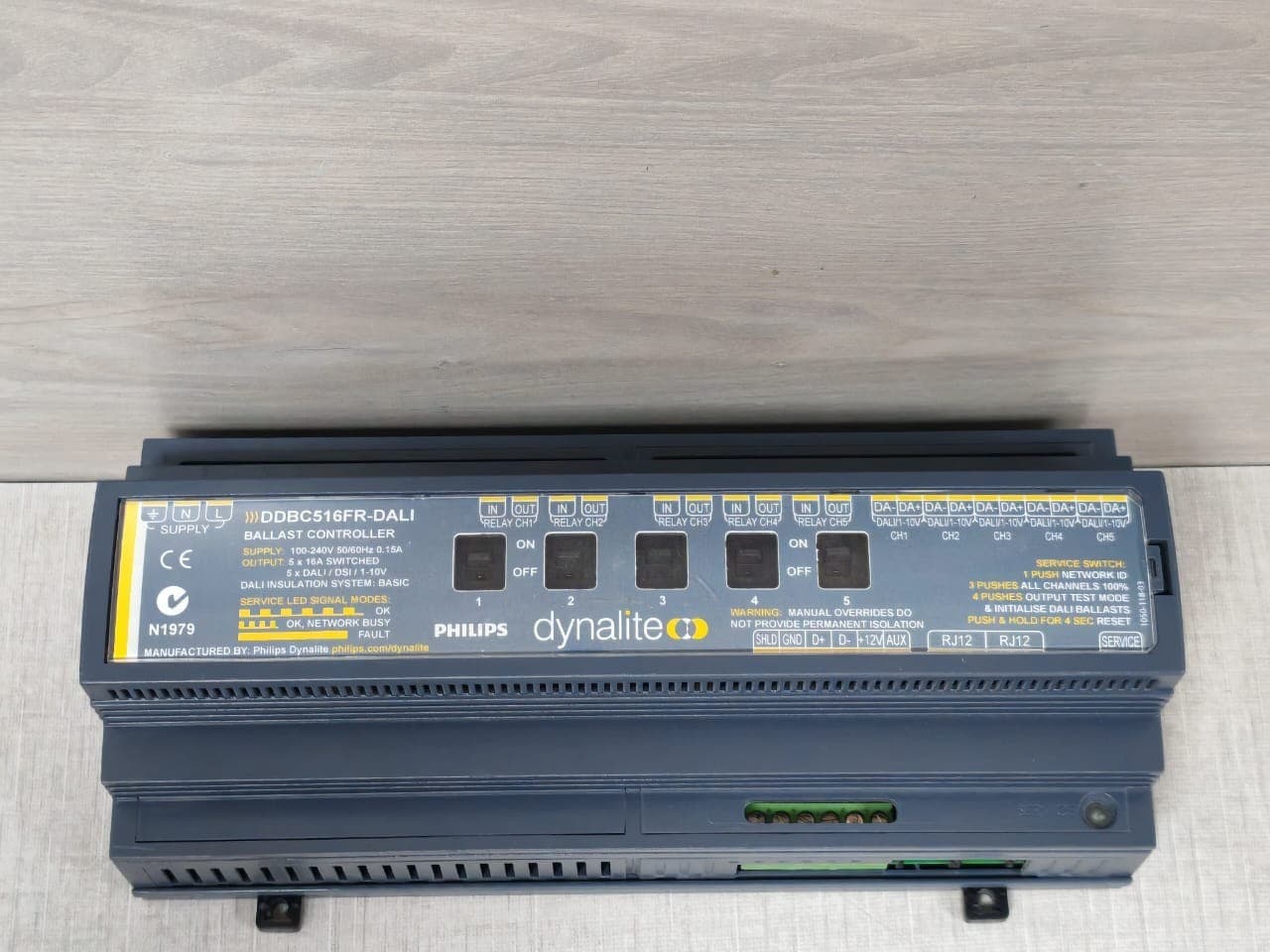 Philips Dynalite DDBC516FR-DALI Ballast Controller 100-240V 50/60Hz 0.15A