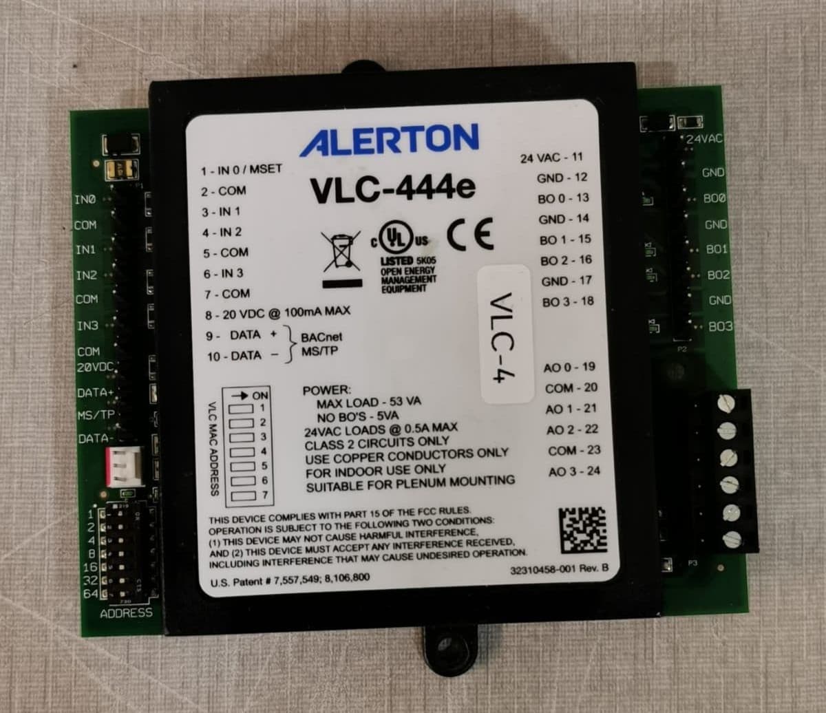 Alerton BACtalk VLC-444e Programmable Logic Controller